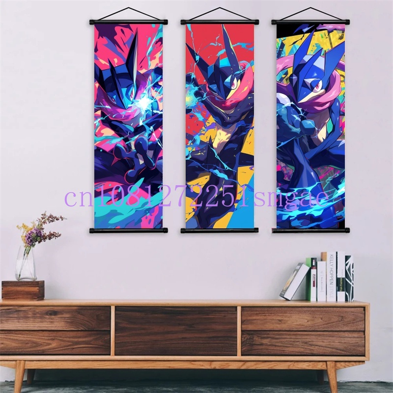 Canvas Painting - Классический аниме-постер с изображением Покемона Лукарио,