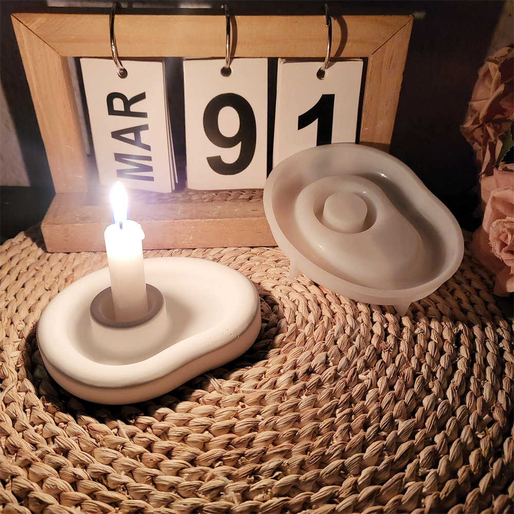 Home Decor Modern Organic - Поднос для свечей органической формы, силиконовая