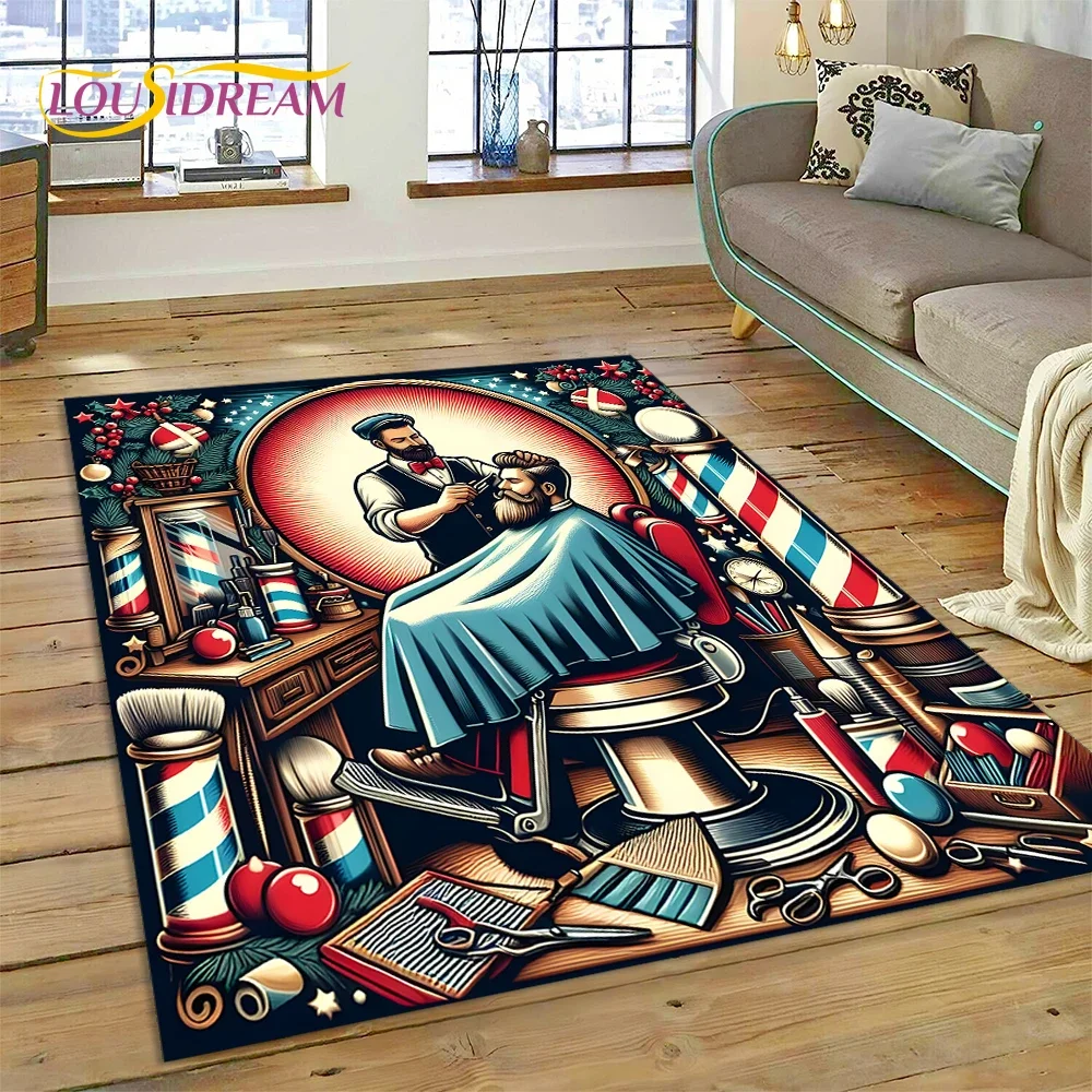 Home Decor Game Online - Модный винтажный ковер с логотипом парикмахерской