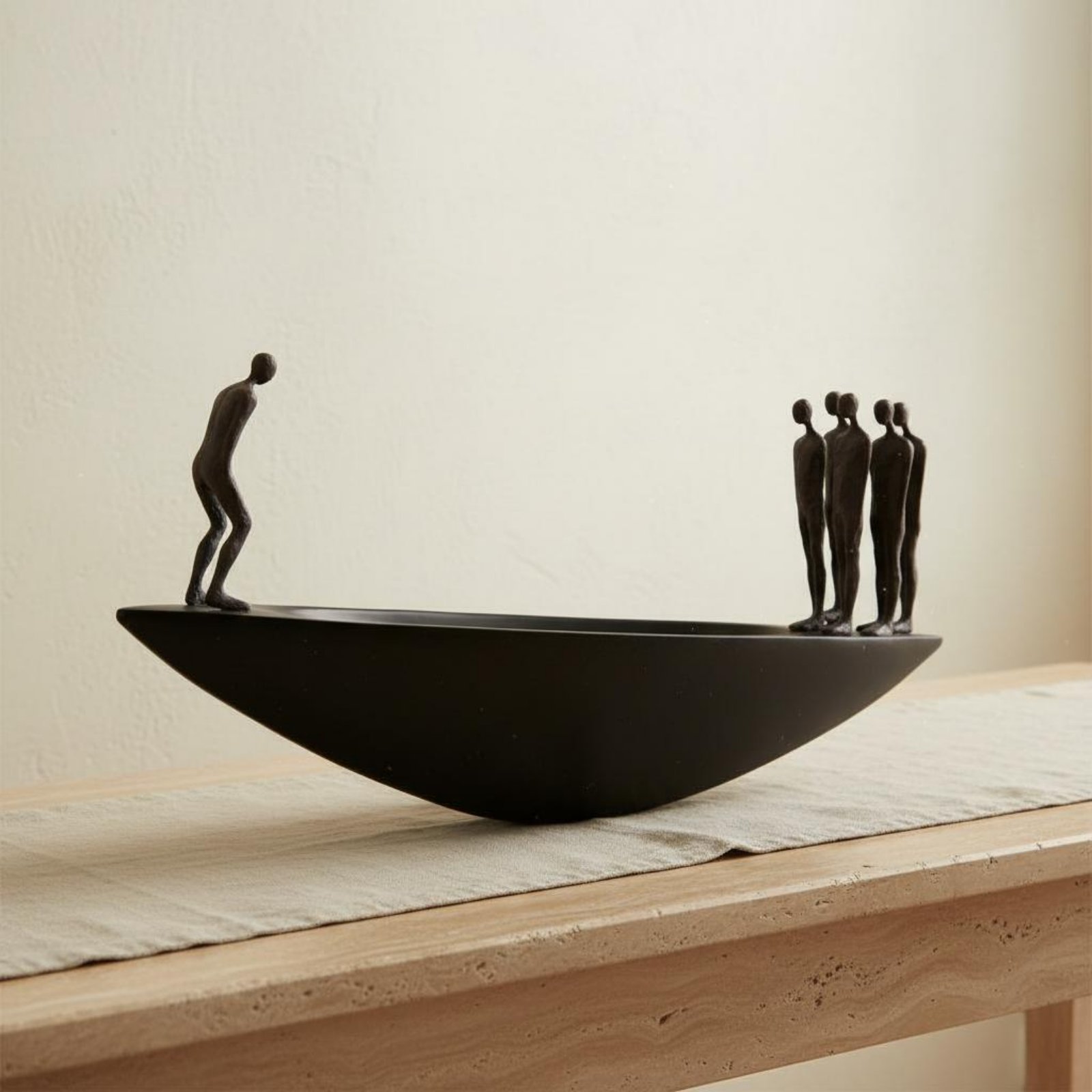 Abstract Sculpture Resin - Современная статуэтка парусника из смолы в