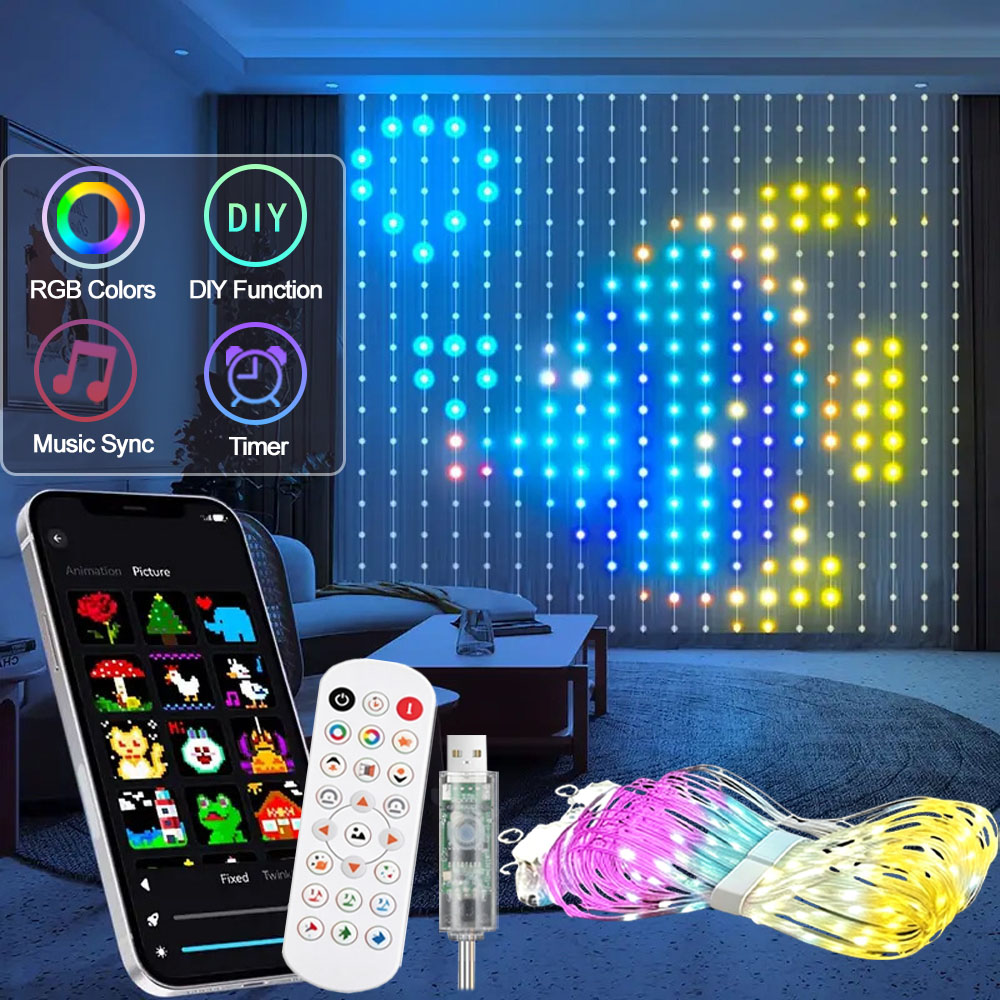 Home Decor Free App - Умная светодиодная занавеска с управлением через