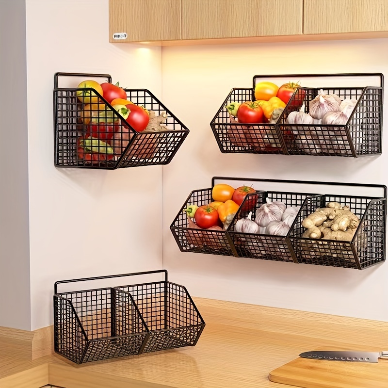 Woven Wall Basket - Кухонная полка для закусок, многофункциональный органайзер