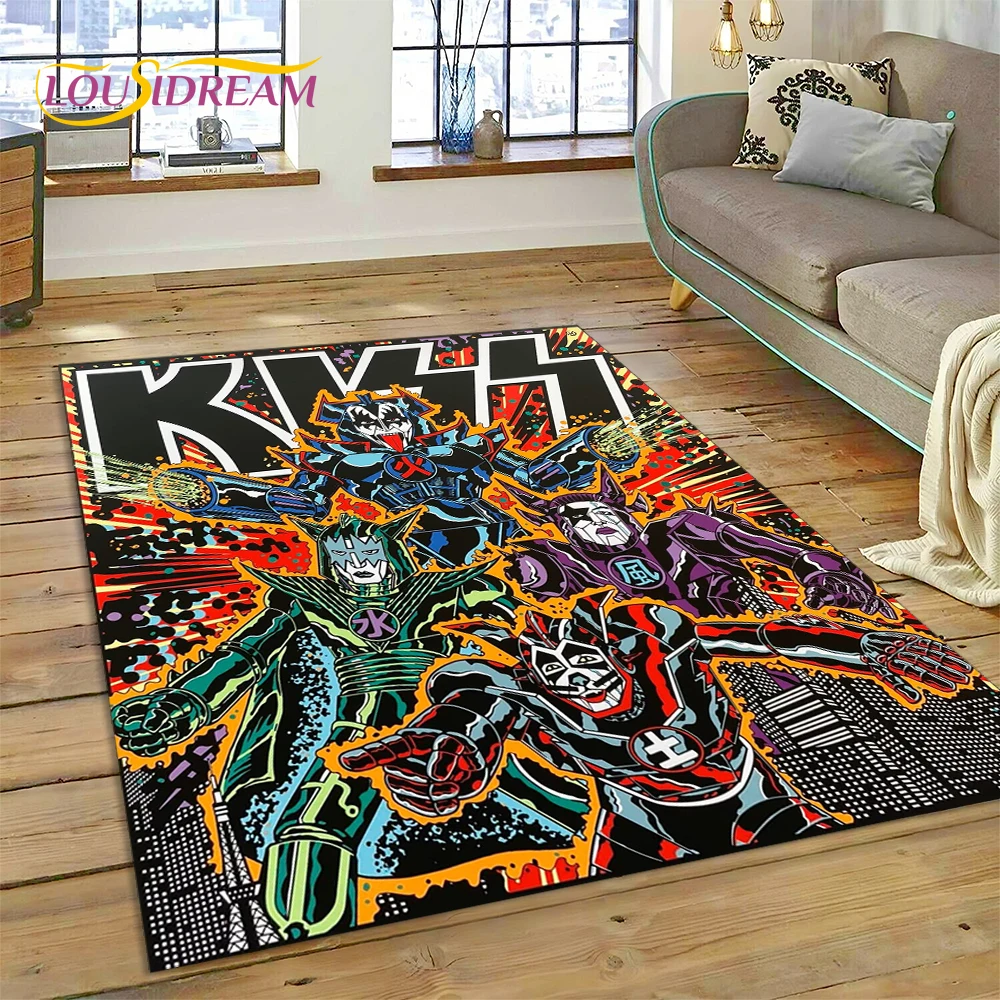3D коврик Kiss Rock с тяжелым  – обзор и цена Home Decor Game Online