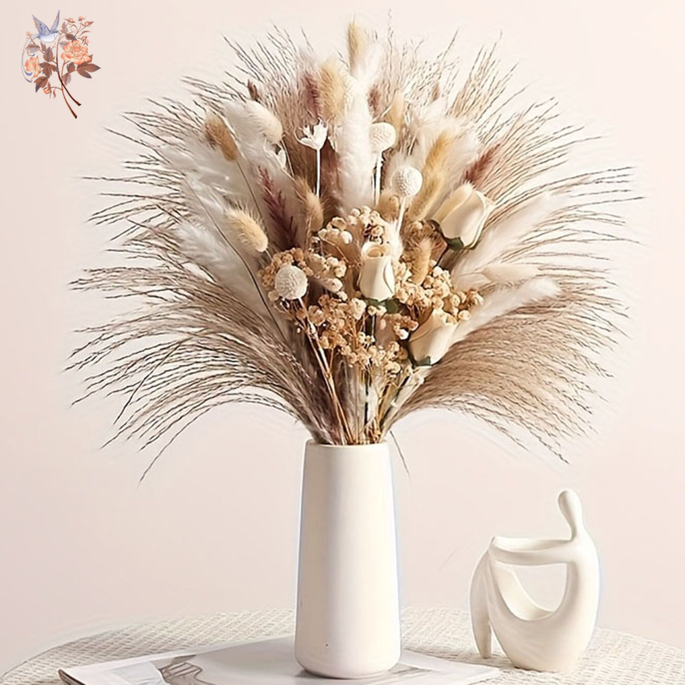 80 шт. Искусственные сухоцветы – обзор и цена Pampas Grass Decor