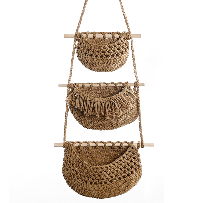 Трехъярусная полка для хранени – обзор и цена Woven Wall Basket