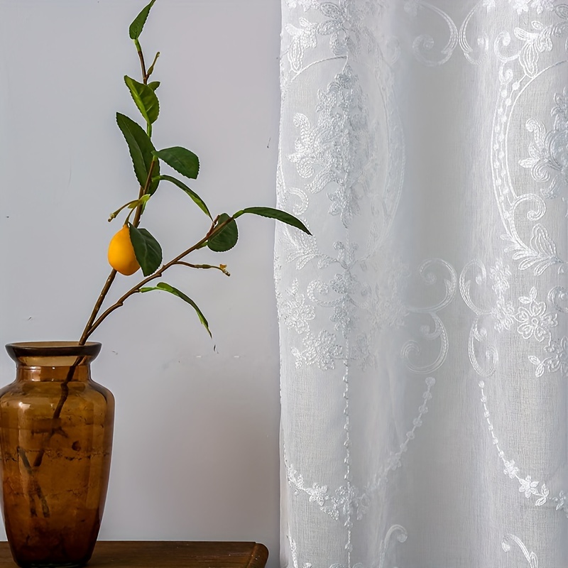 1 шт. Белая вышитая полупрозра – обзор и цена Yarn Home Decor