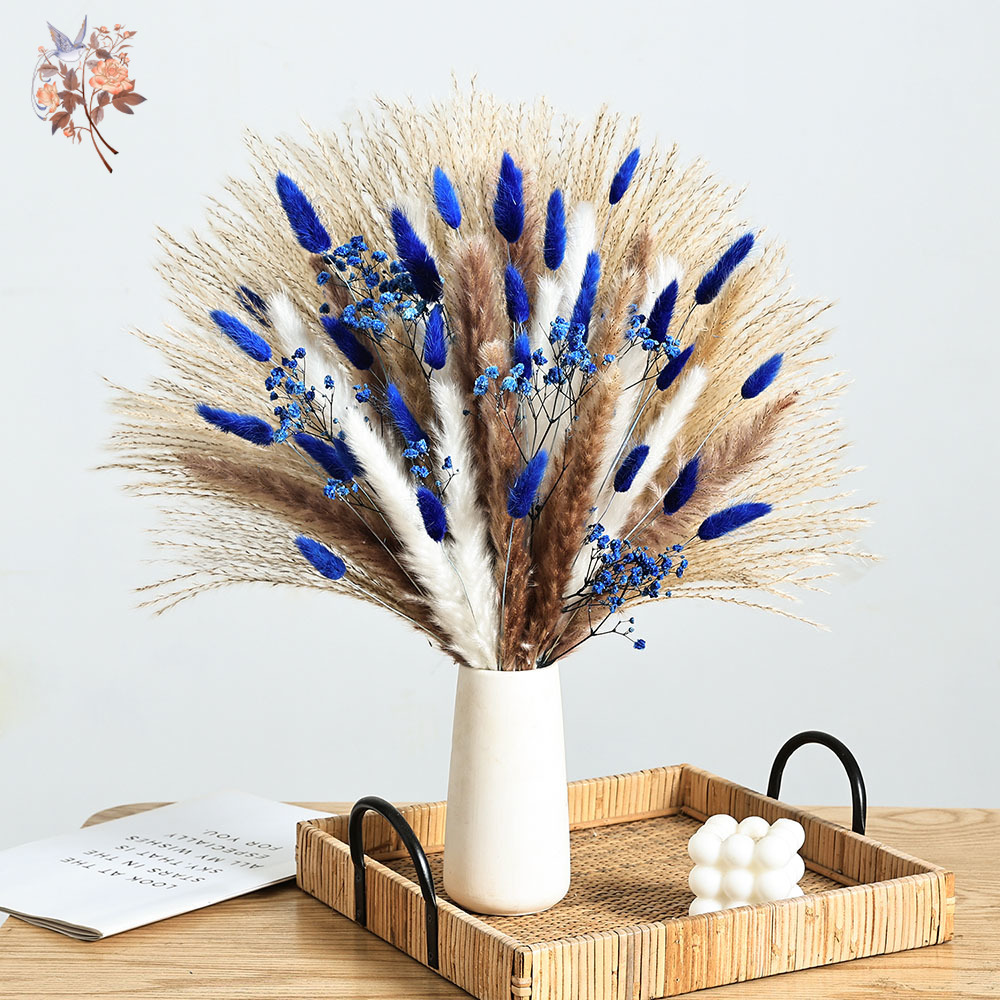70-ступенчатый синий пушистый  – обзор и цена Pampas Grass Decor