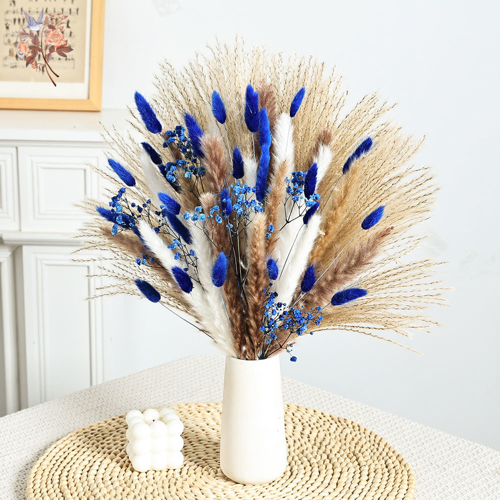 70-ступенчатый синий пушистый  – обзор и цена Pampas Grass Decor