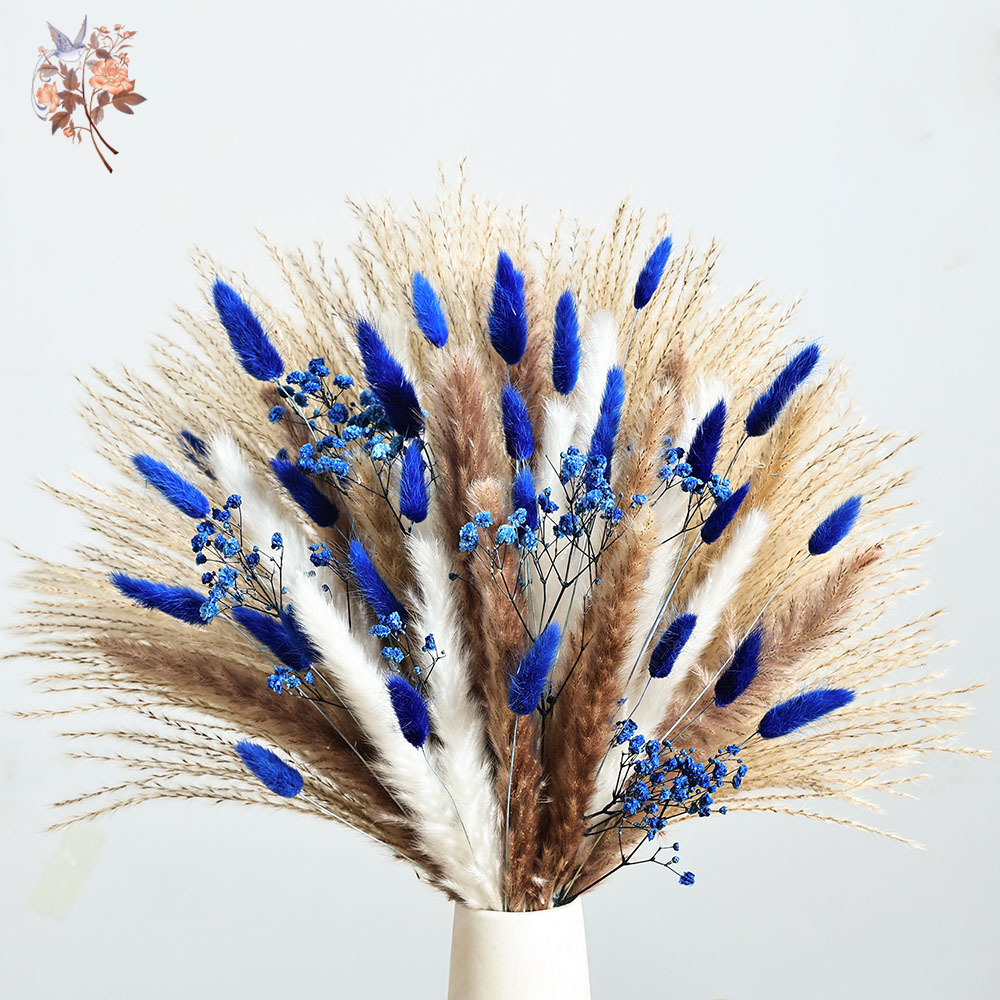 70-ступенчатый синий пушистый  – обзор и цена Pampas Grass Decor