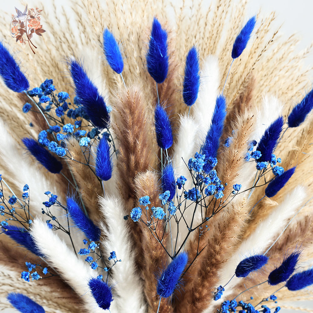 70-ступенчатый синий пушистый  – обзор и цена Pampas Grass Decor
