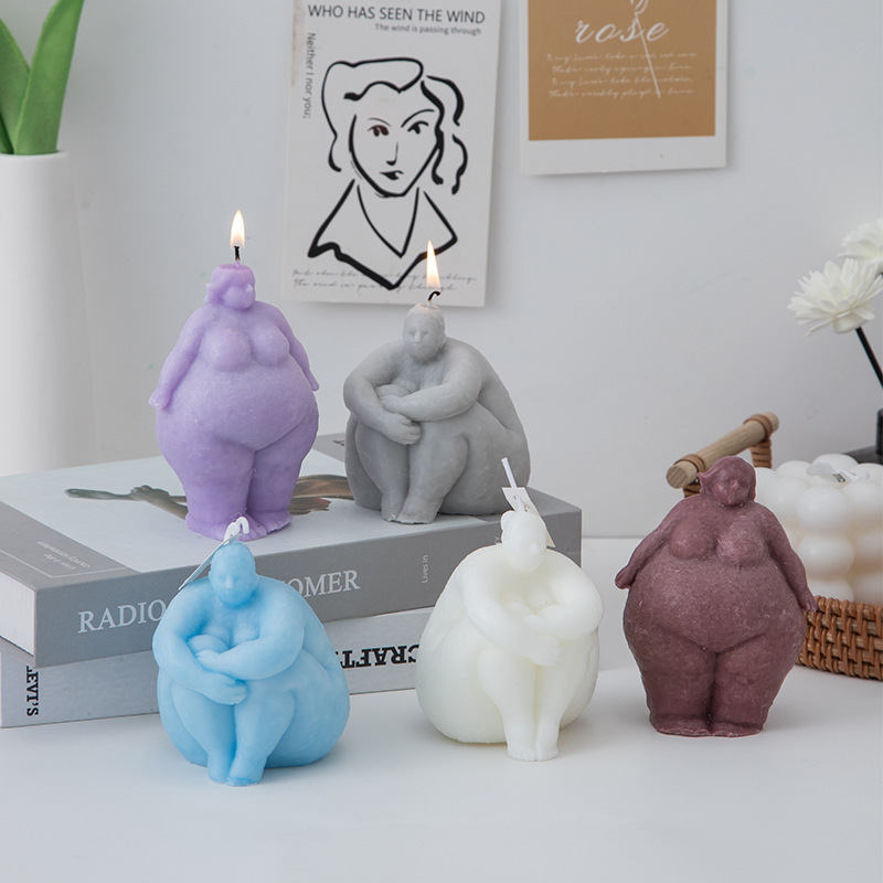3D толстая женщина/мужчина пор – обзор и цена Abstract Sculpture Resin