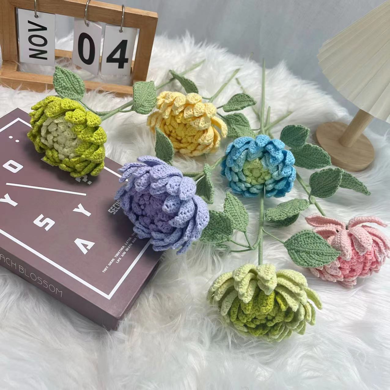 Готовая продукция Dahlia, буке – обзор и цена Yarn Home Decor