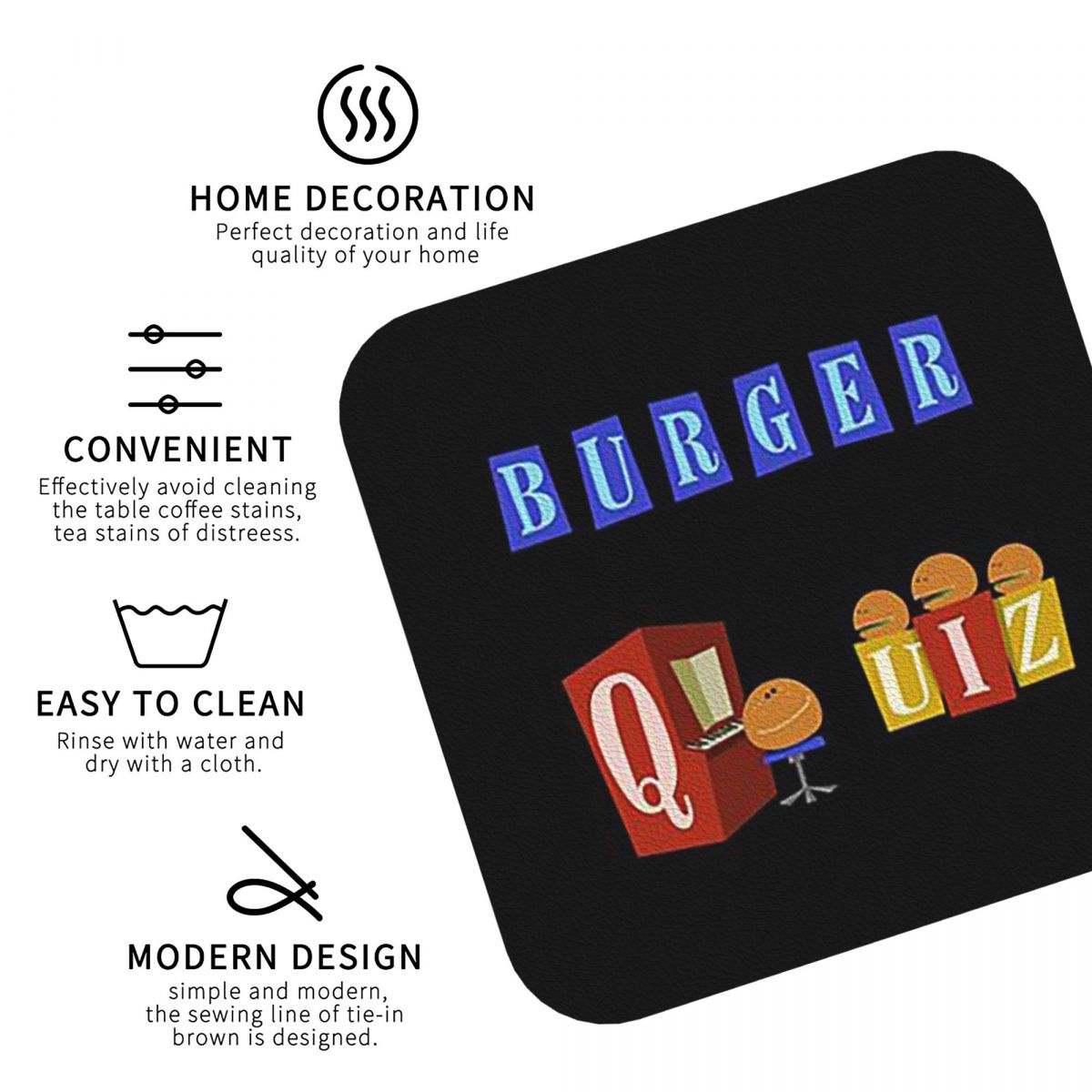 Подставки с логотипом Burger Q – обзор и цена Home Decor Quiz