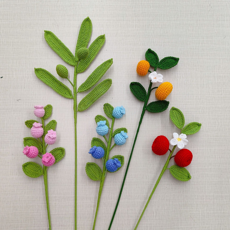 Готовый букет ручной работы с  – обзор и цена Yarn Home Decor