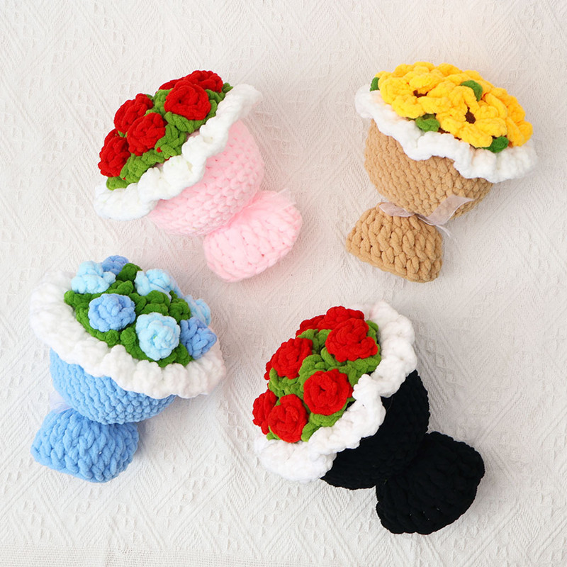 Подарочный букет на День свято – обзор и цена Yarn Home Decor