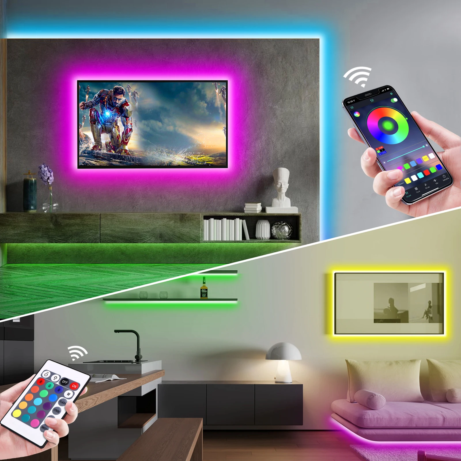 1-5 м RGB светодиодный неоновы – обзор и цена Home Decor Free App